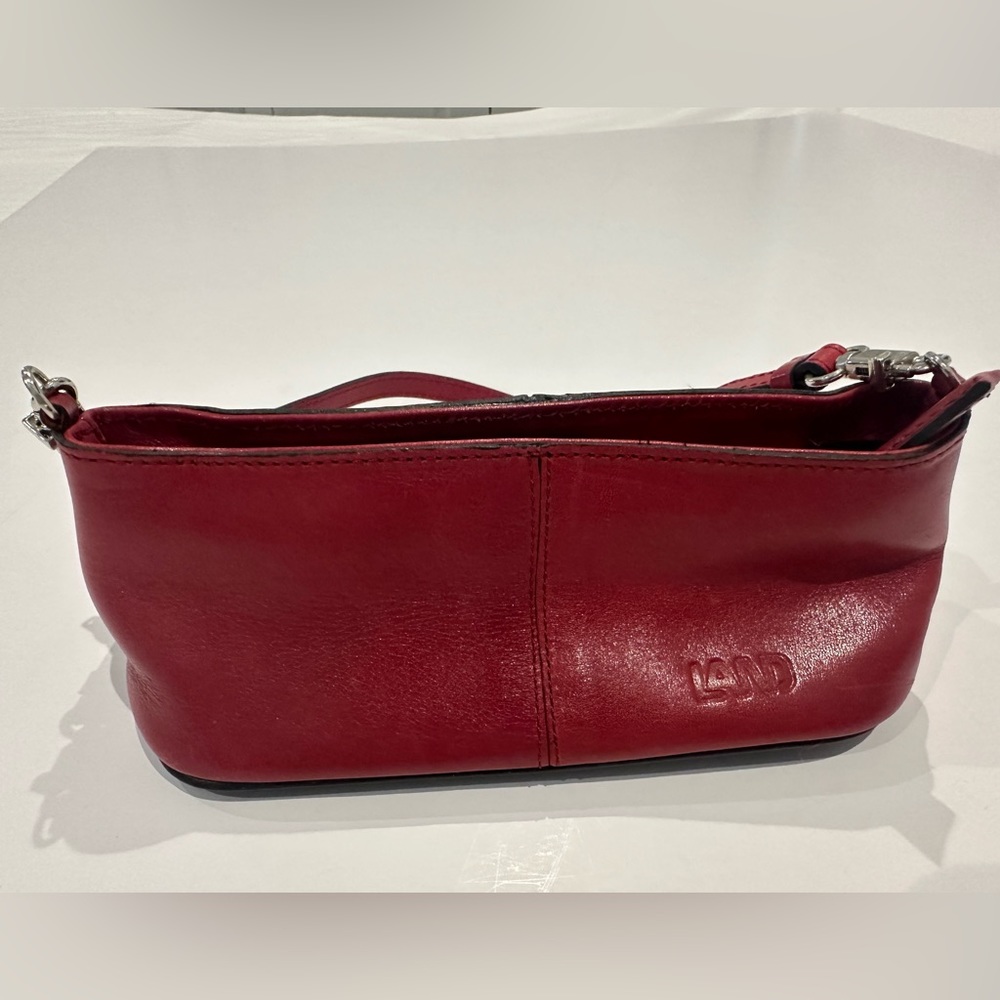 LAND Leather Small Purse with Interchangeable Leather Strap/Silver Chain